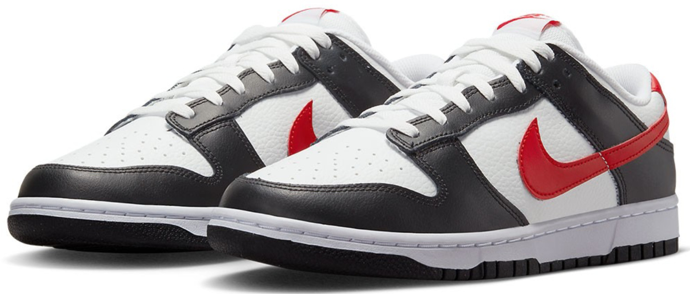 Sneakers og sko Nike Dunk Low Retro Red Swoosh Panda Sort | FB3354-001, 1