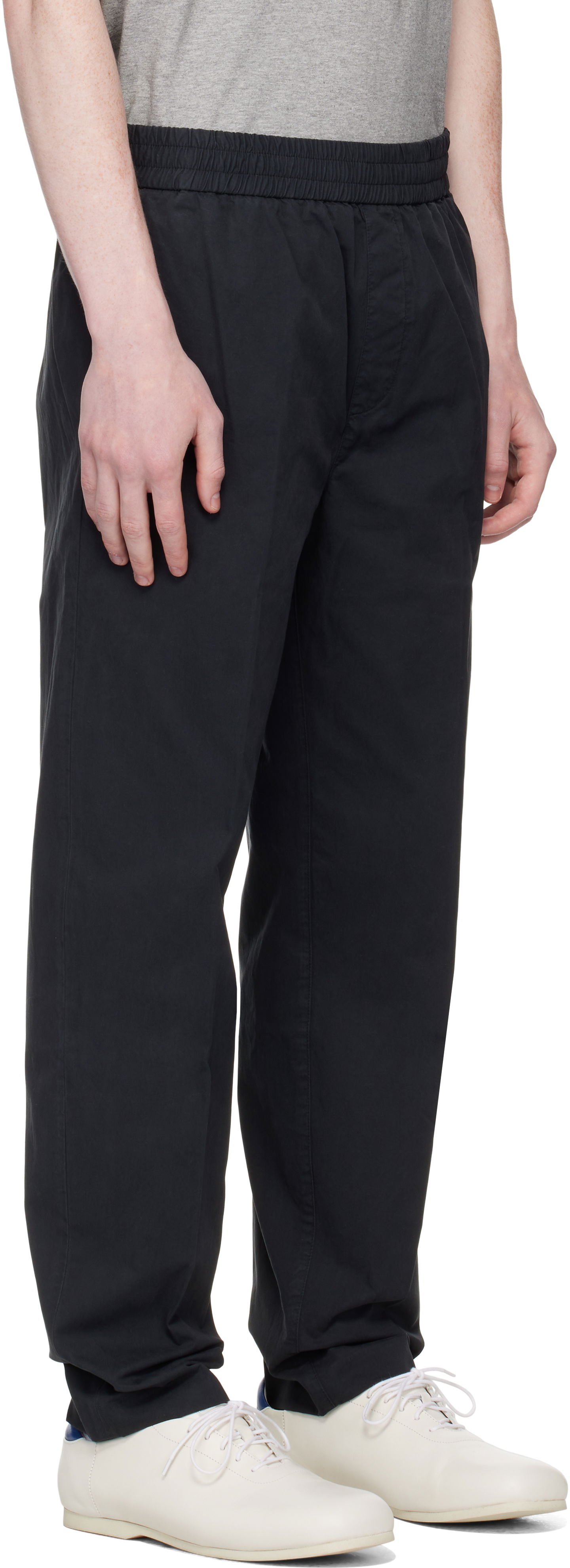 Bukser A.P.C. A.P.C. Pieter Elasticated Waist Trousers Sort | COHKU-H08394, 1
