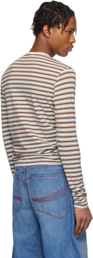 T-shirt ERL ERL Striped Long Sleeve T-Shirt Flerfarvet | ERL10T010, 2