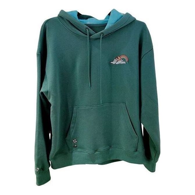 Sweatshirt Converse Rainbow Cloud Graphic Pullover Hoodie Grøn | 10025518-A02