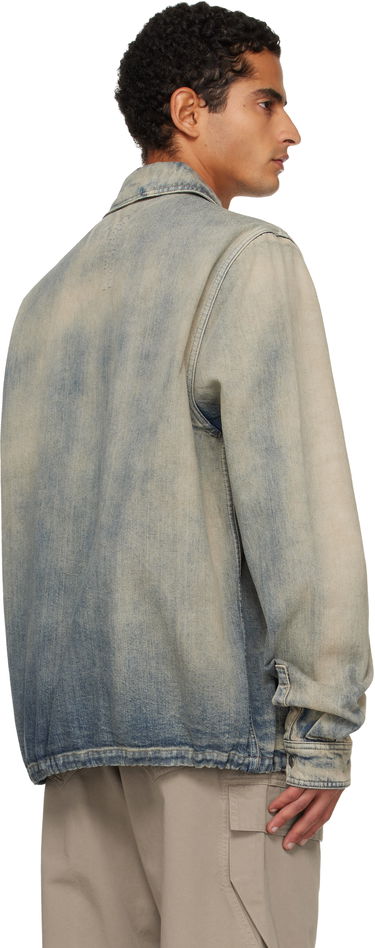 Jakke Rick Owens DRKSHDW Concordians Concealed Zipfront Denim Jacket Blå | DU02E7775 DMP, 2