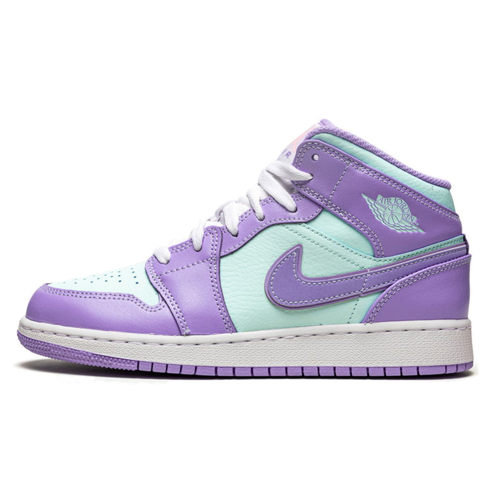 Sneakers og sko Jordan Air Jordan 1 Mid GS "Purple Glacier Blue" Lilla | 554725-500, 0