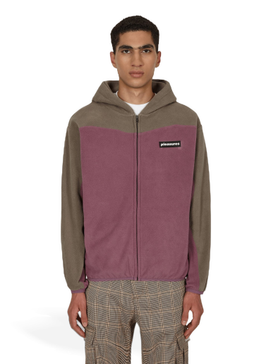 Sweatshirt Pleasures Whiskey Zip Hoodie Bourgogne | P22F032 MAUVE