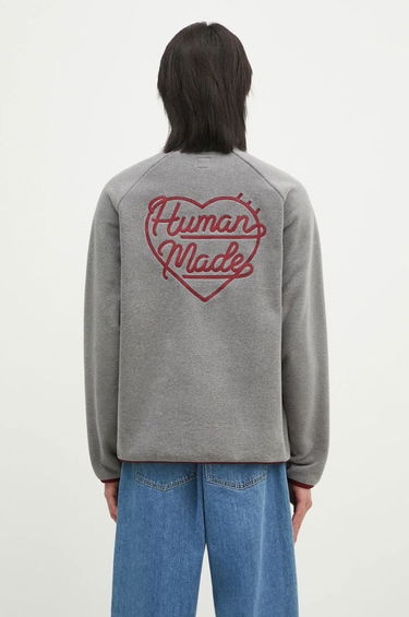 Sweatshirt Human Made Human Made Fleece Half-Zip Sweatshirt Grå | HM28CS019, 2