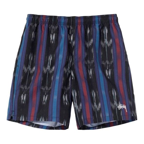 Shorts Stüssy Ikat Stripe Water Shorts Blå | 113135, 0