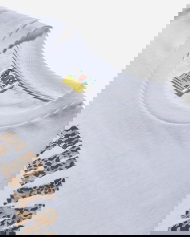 T-shirt BAPE Wild Leopard Pattern College T-Shirt Hvid | 1L80110039 WHXBG, 4