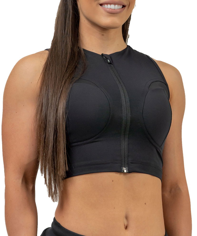 Tanktop NEBBIA Nebbia Intense Mesh Compression Push-Up Top Sort | 8420110