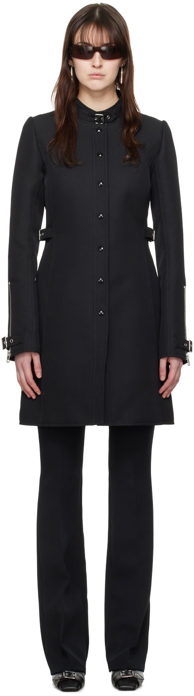 Frakker Courrèges Buckle Detail Coat Sort | 124CMA137PL0077, 0