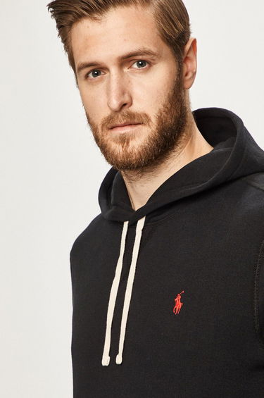 Sweatshirt Polo by Ralph Lauren Classic Popover Hoody Sort | 710766778008, 0