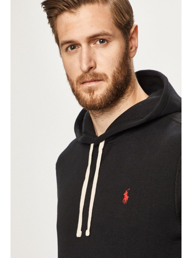 Sweatshirt Polo by Ralph Lauren Classic Popover Hoody Sort | 710766778008