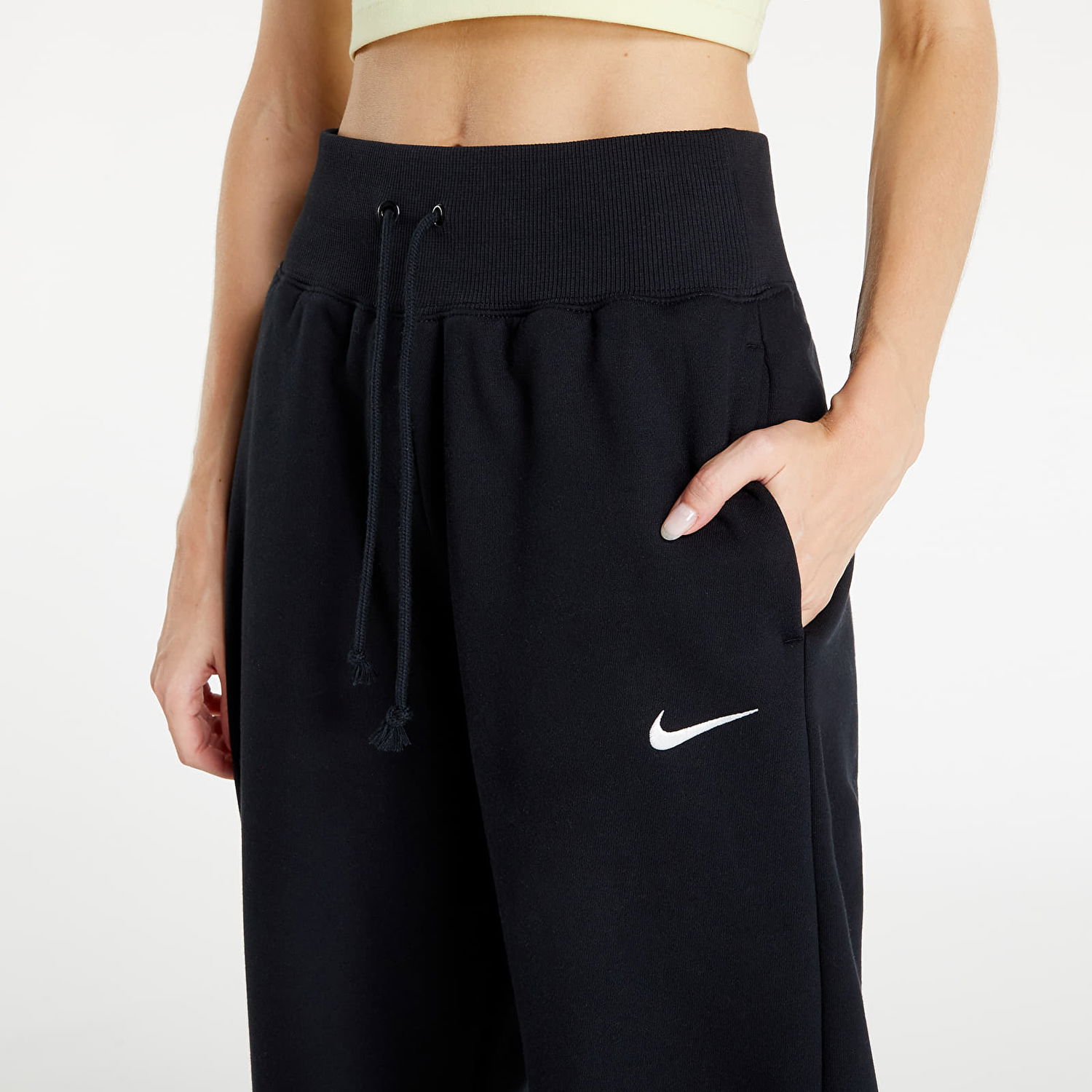 Joggingbukser Nike Sportswear Phoenix Fleece High-Waisted Oversized Sweatpants Sort | DQ5887-010, 1