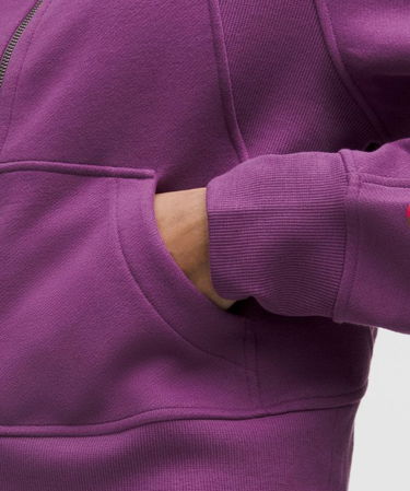Sweatshirt lululemon Oversized Cropped Full Zip Hoodie Lilla | prod20000051, 4