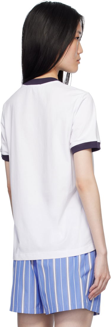 T-shirt MSGM White Graphic Print T-Shirt Hvid | 3841MDM152 257002, 2