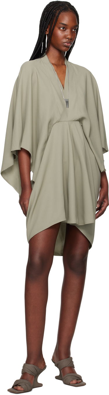Kjole Rick Owens Rick Owens Hollywood Half Moon Minidress Grøn | RP01E7534 Y, 3