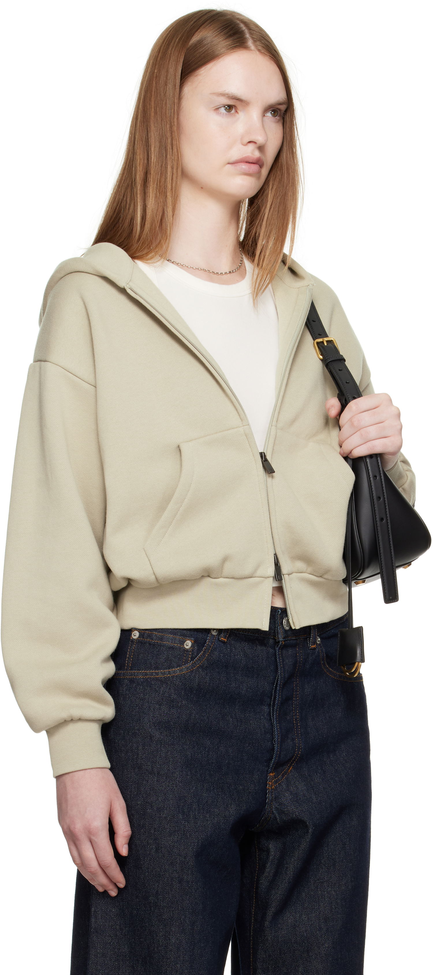 Sweatshirt Fear of God Fear of God ESSENTIALS Classic Fit Zip-Up Hoodie Grøn | 192SP255096FW, 1