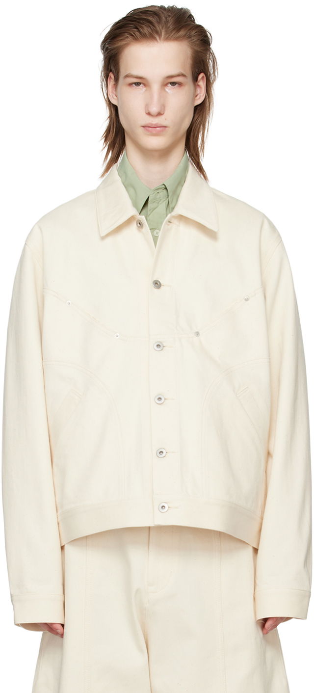 Jakke sage NATION Sage Nation Jiji Denim Jacket Beige | S084