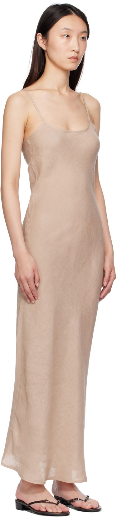 Kjole Baserange Baserange Dydine Maxi Slip Dress Beige | DRDY-LI-SU25, 1