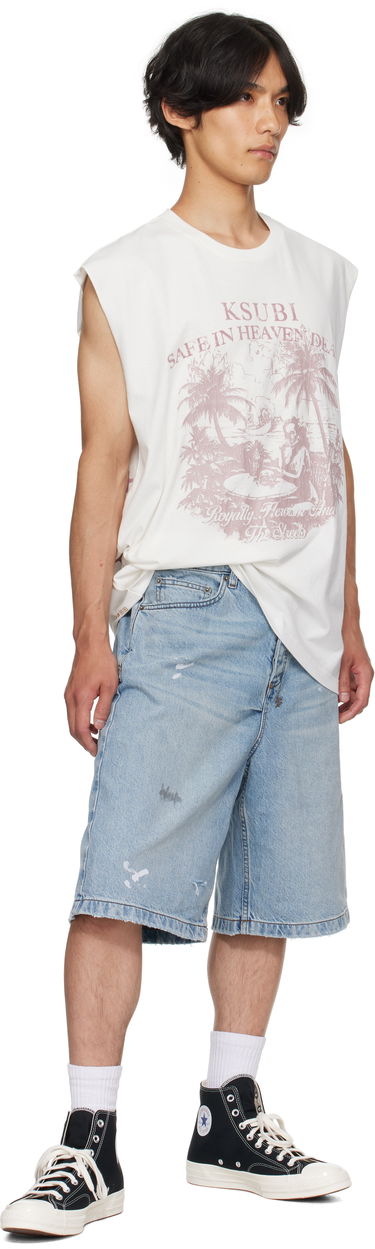 Tanktop Ksubi Ksubi Paradiso Cut Off Tank Top Hvid | MPF25TA002, 3