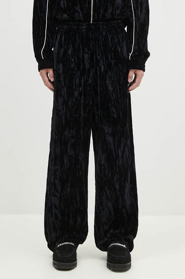 Joggingbukser Martine Rose Wide Leg Trackpant Velour Sweatpants Sort | 165WF04001, 0