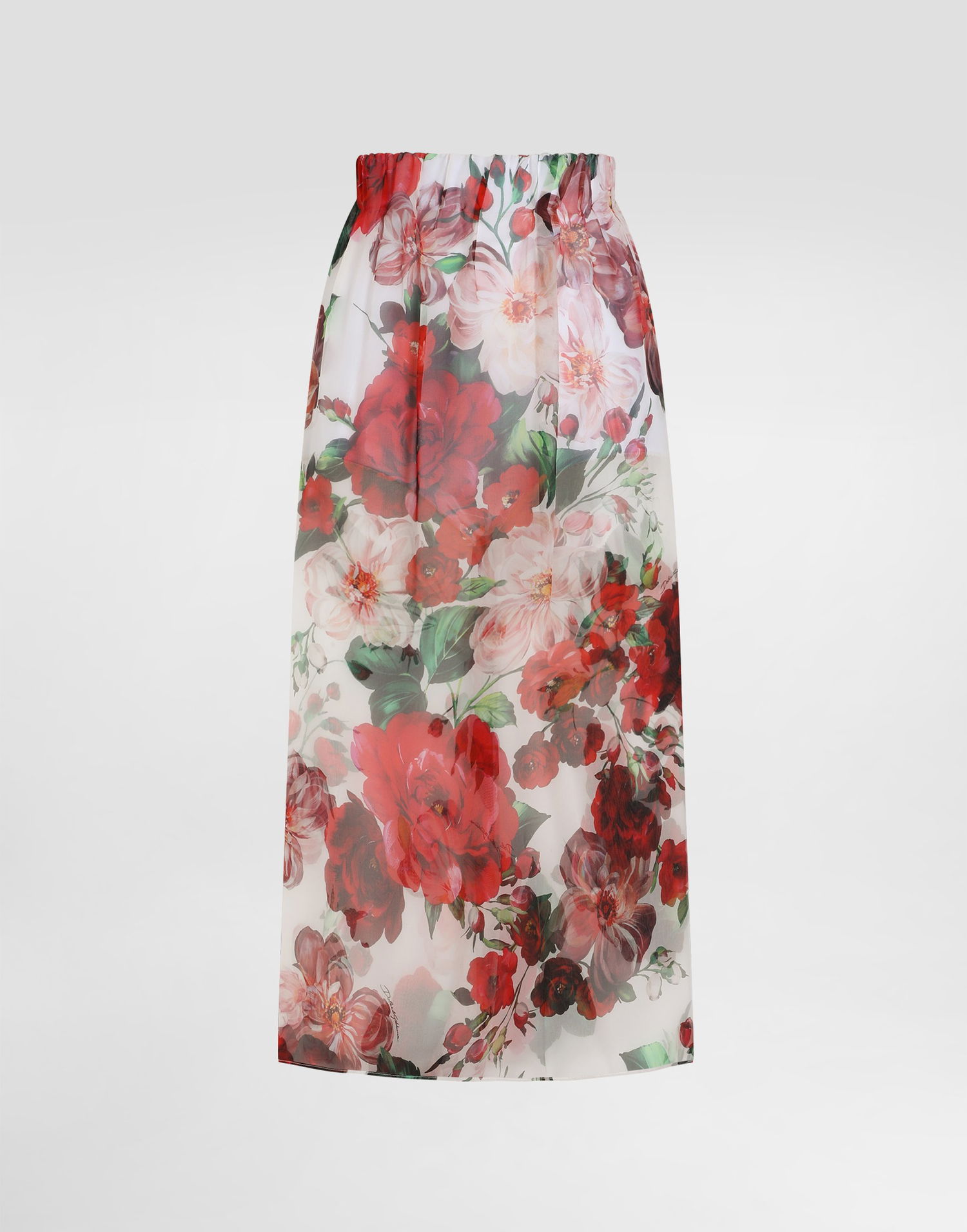 Nederdel Dolce & Gabbana Dolce & Gabbana Rose-Print Chiffon Midi Skirt Flerfarvet | F4BBOTIS1Y6HA5PD, 0