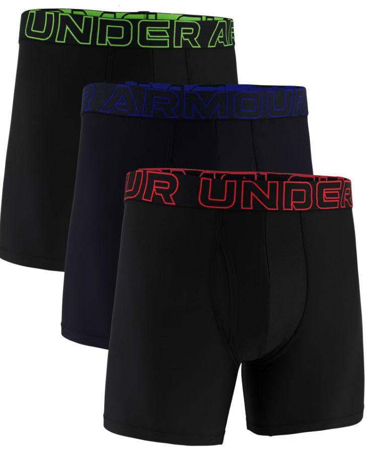 Boksere Under Armour Performance Tech 6" Boxer Briefs - 3 Pack Sort | 1383878-005
