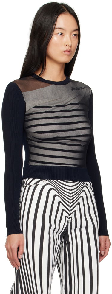 T-shirt Jean Paul Gaultier Striped T-Shirt Mørkeblå | 24/30-F-PL067B-M064-590100, 1