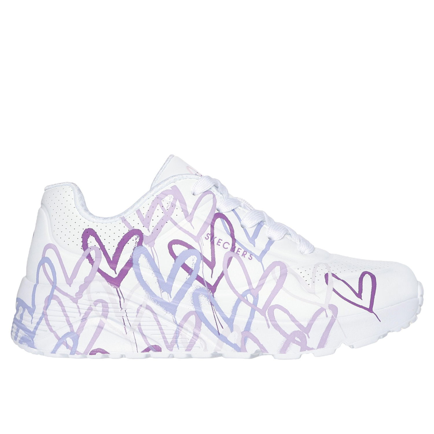 Sneakers og sko Skechers Uno Lite Spread Hvid | 314064L-WLPR, 0