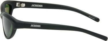 Solbriller Jacquemus Jacquemus 'The Curvo' Sunglasses Sort | JAC134C5SUN, 2