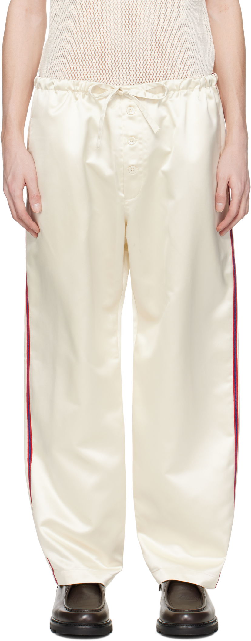 Joggingbukser Bode Bode Redtail Pyjama Pants Hvid | MRS25BT028