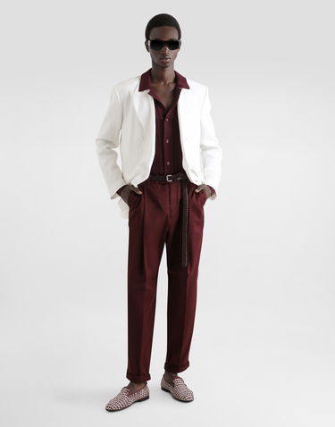 Bukser Dolce & Gabbana Dolce & Gabbana Cotton Gabardine Pants With Double Darts Bourgogne | GP10DTFUFNVM5039_1, 1