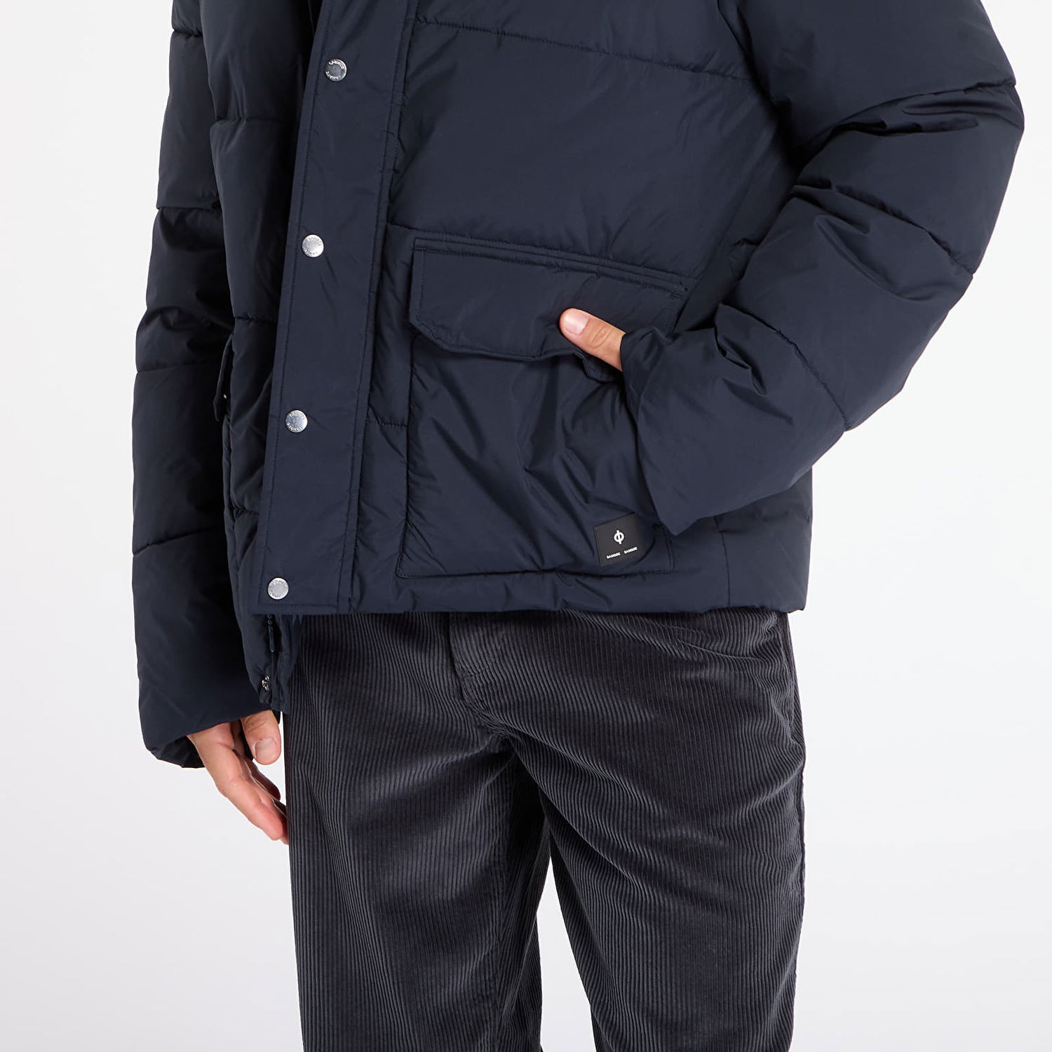 Puffer jakke Samsoe Samsoe Saulf Puffer Jacket Mørkeblå | M24300048_194011TCX, 1