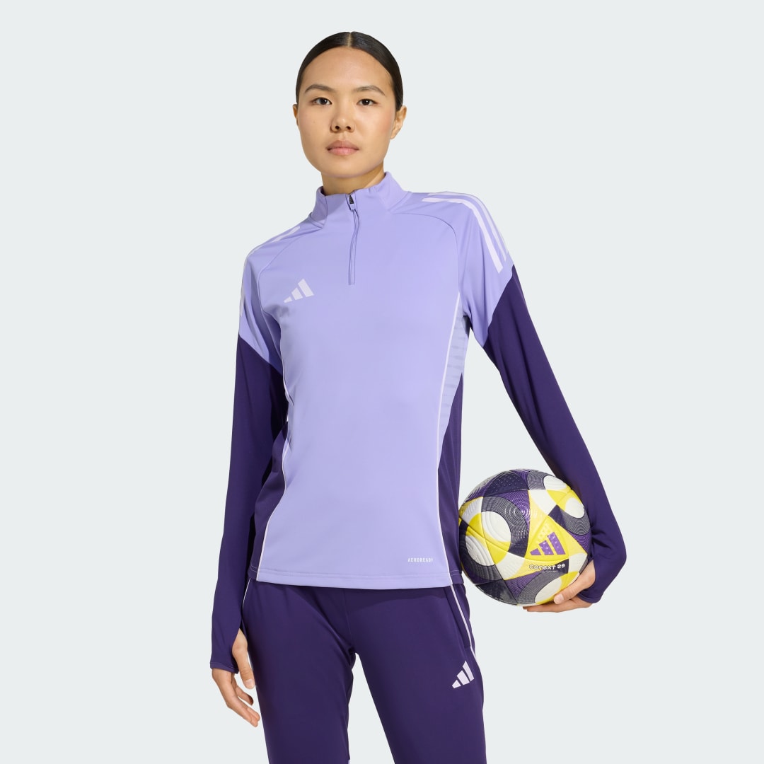 Træningsdragt adidas Performance Tiro 25 Competition Training Quarter-Zip Top Lilla | JW4385, 0