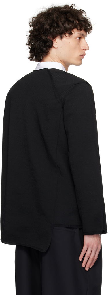 Sweater Comme des Garçons Comme des Garçons Homme Plus Asymmetrical Sweatshirt Sort | PO-N007-S25, 2