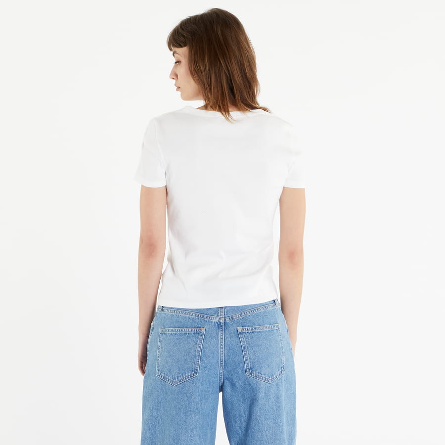 T-shirt GAP V-SS Rib Tee V2 Global Hvid | 635864-01, 1