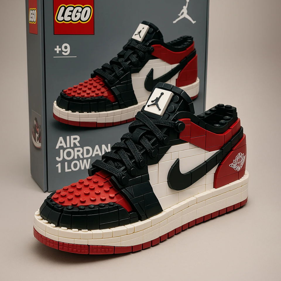 Fremtidens mode: AI-genererede LEGO sneakers